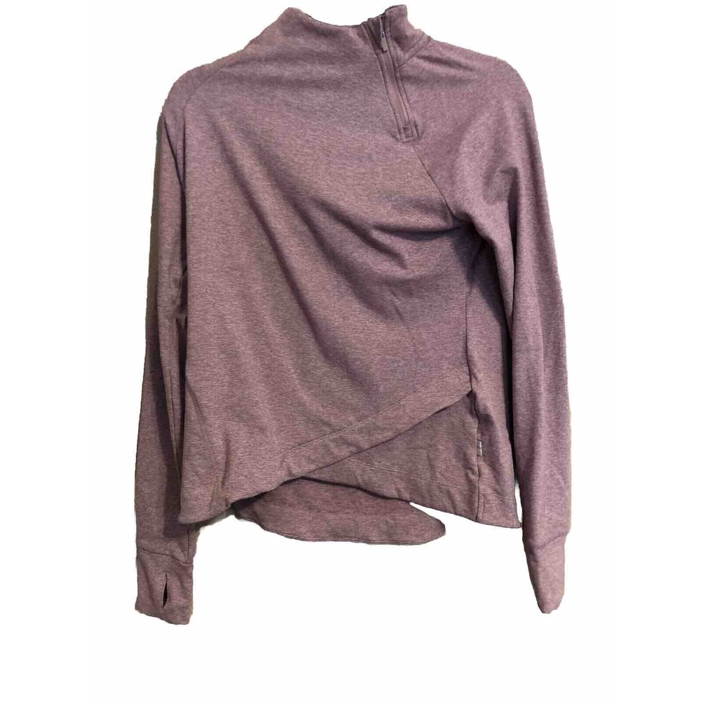 Mondetta Performance Luxury‎ Womens Medium Purple Long Sleeve Athletic Shirt Top
